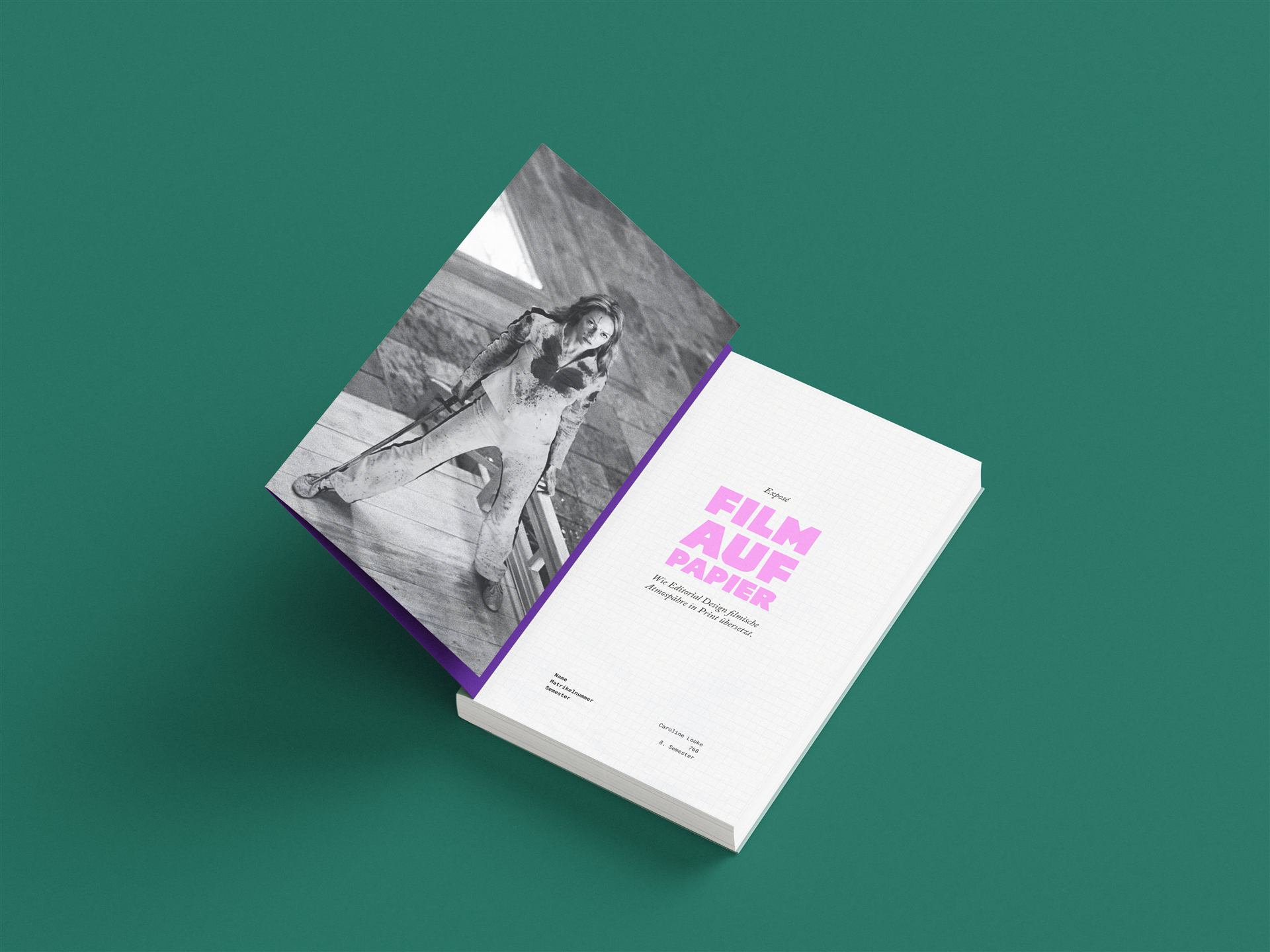 Film auf Papier — Zine-Mockup